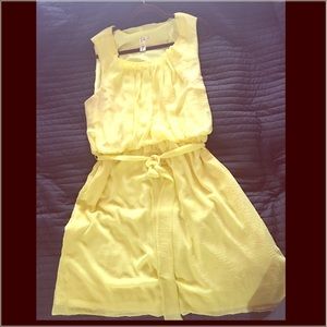 Yellow spring dress