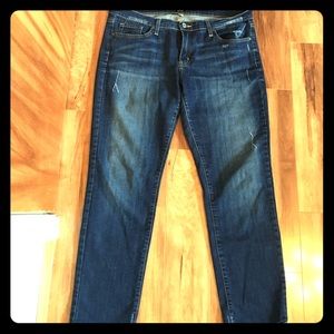 Size 31 Distressed Just Black Jeans