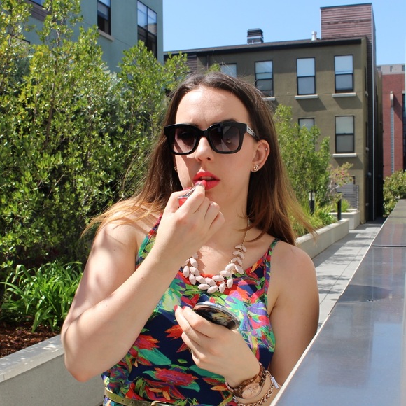 Colorful Abstract Printed Spaghetti Strap Dress - Picture 3 of 7