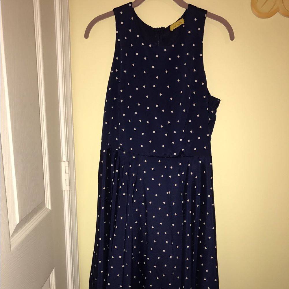 Nordstrom polka dot a-line dress
