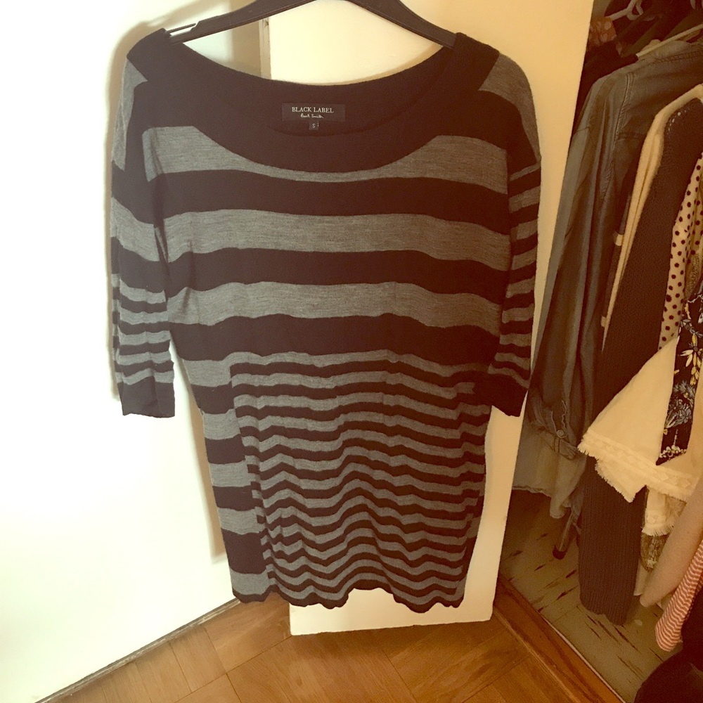 Chic formfitting sweater dress