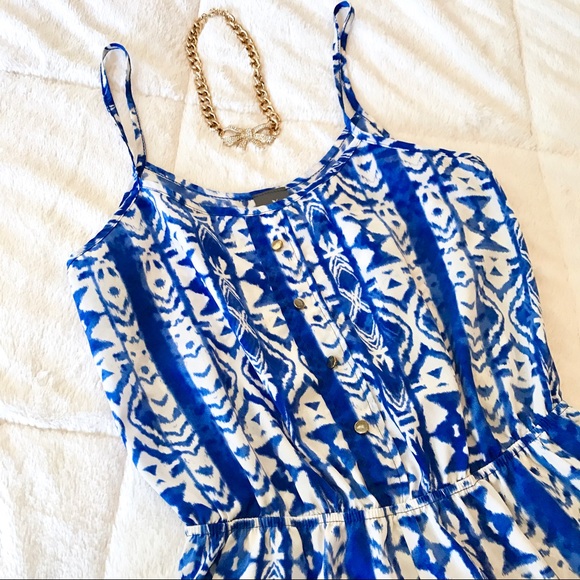 Nectar Pants - 💕Beautiful Blue Boho Printed Romper💕