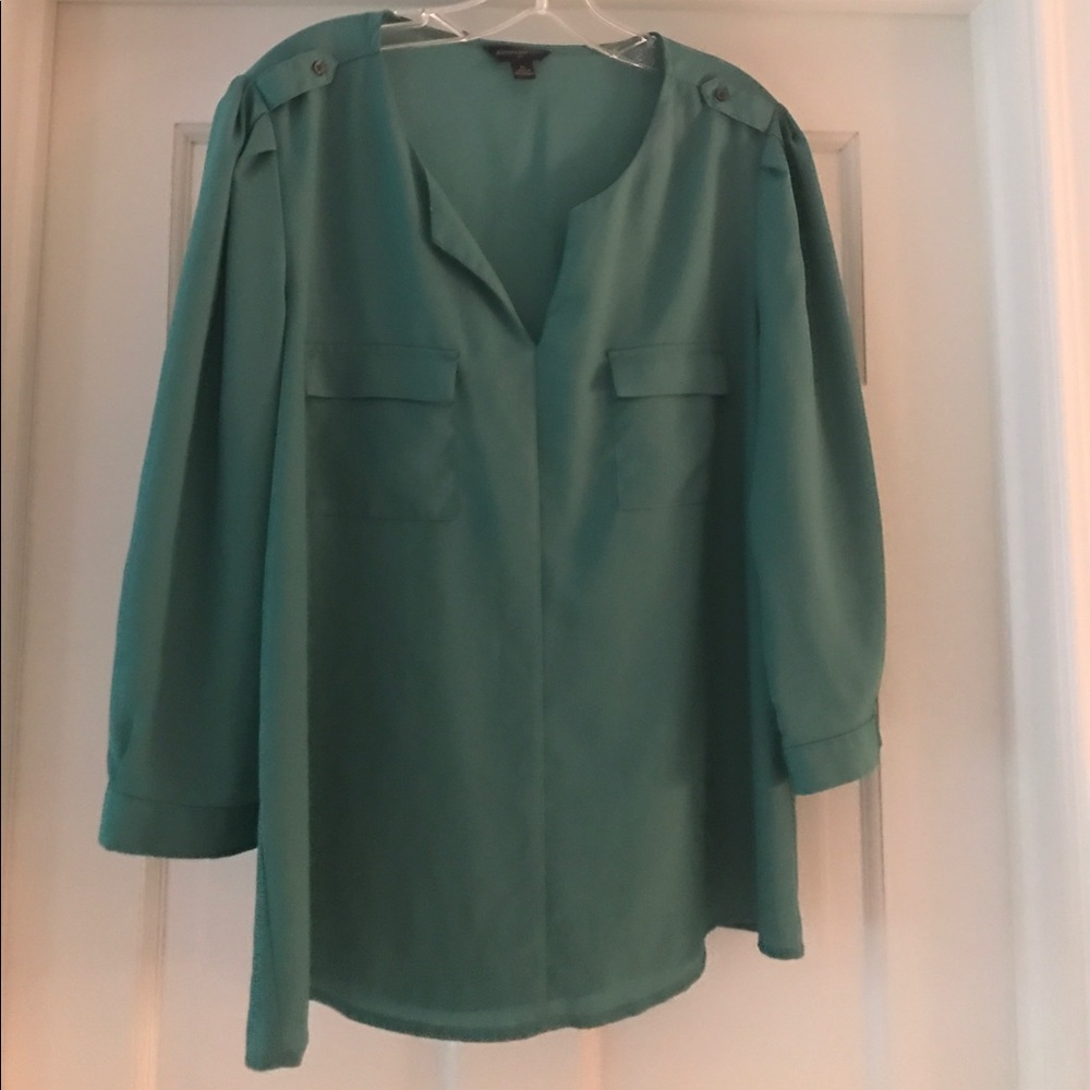 Banana Republic Green Blouse