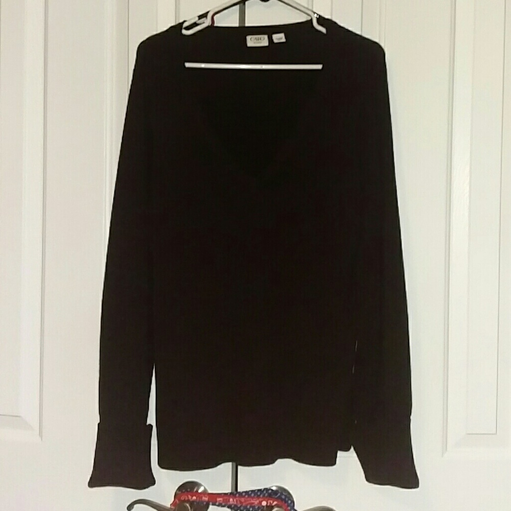 Cato Black V neck Sweater