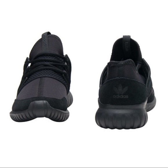 Adidas Mens Tubular Radial Sneakers In Black. - Picture 3 of 4
