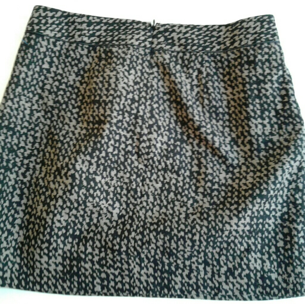 Brown and black mini skirt