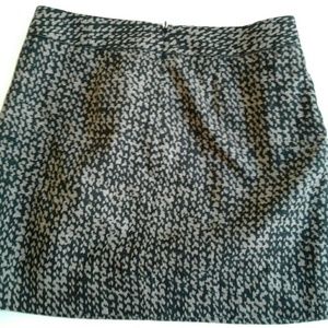 Brown and black mini skirt
