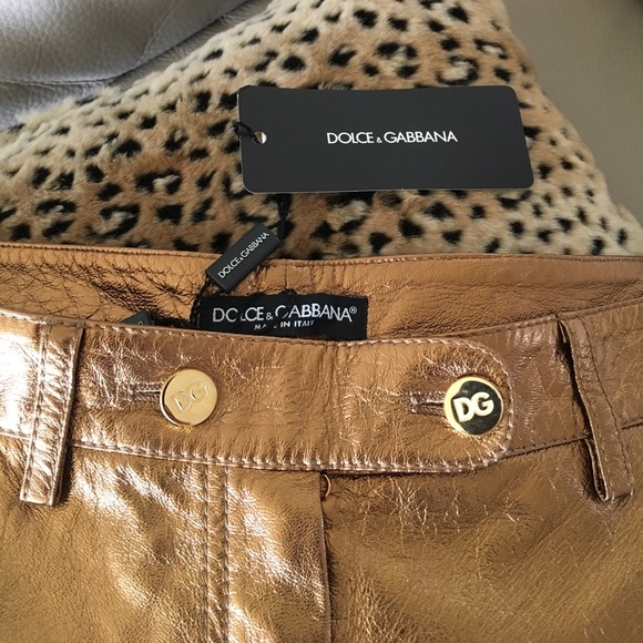 Dolce & Gabbana Leather Shorts - Picture 6 of 8