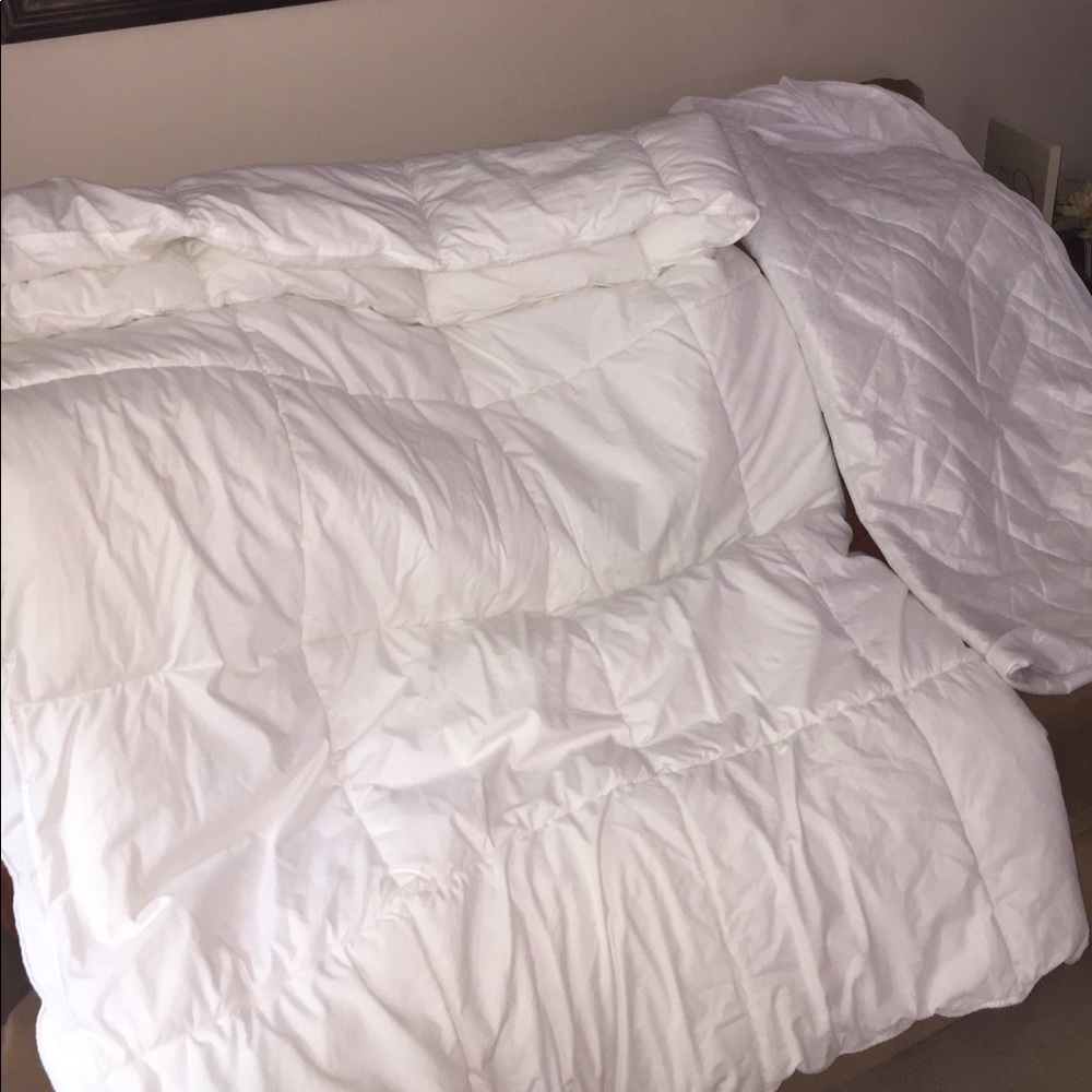IKEA full/queen down comforter and mattress cover