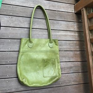 J. Jill leather tote in green