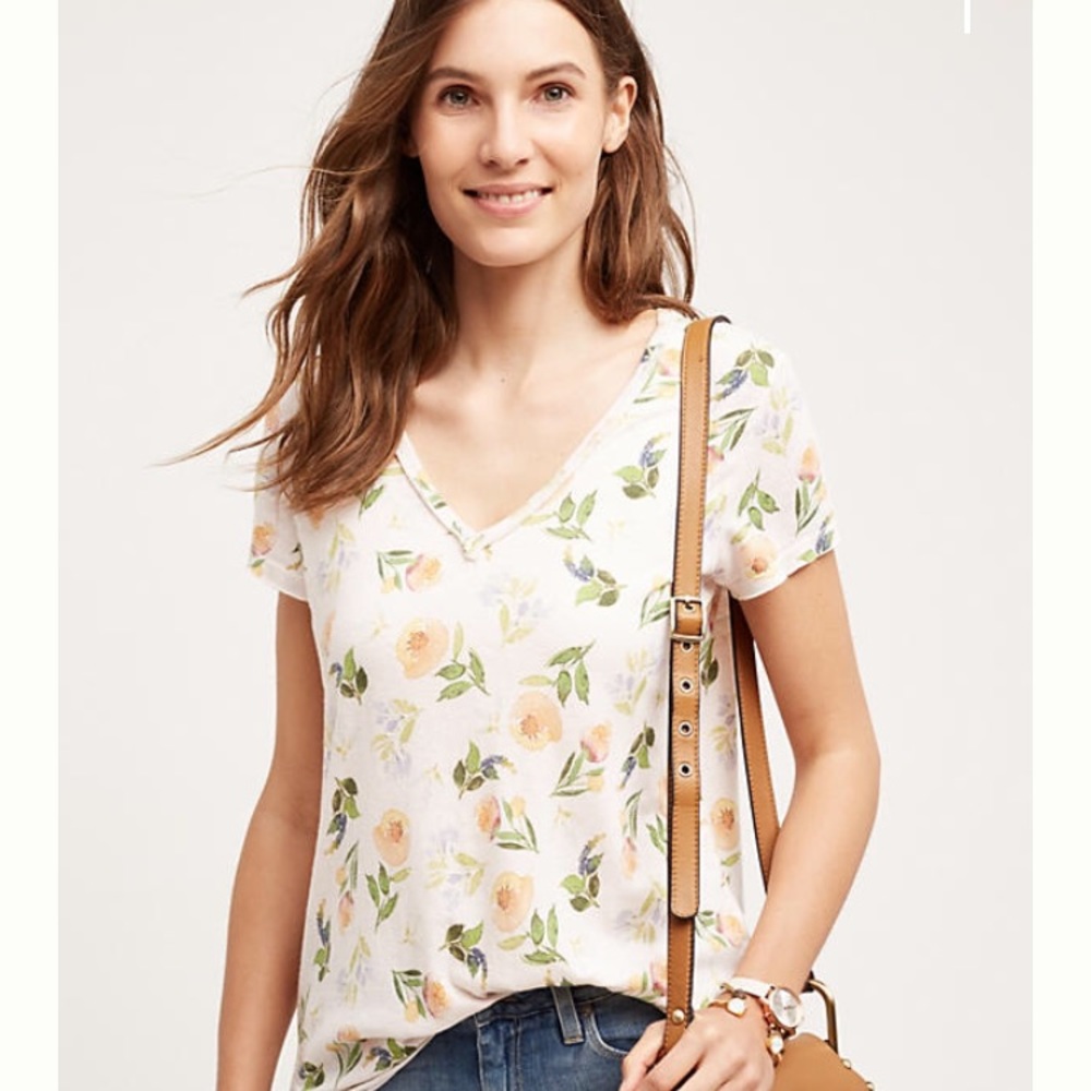 Anthropologie floral shirt