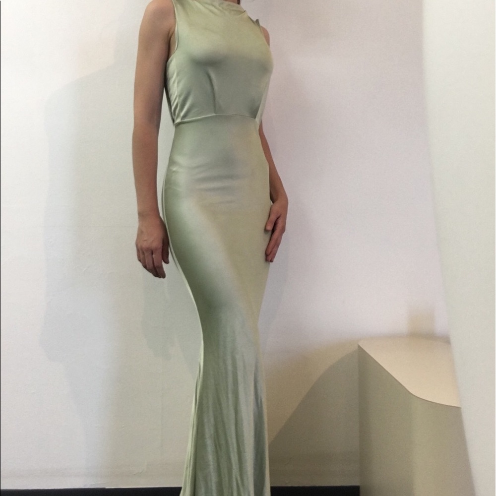 Mint green gown check us out on insta @lacoquinebh