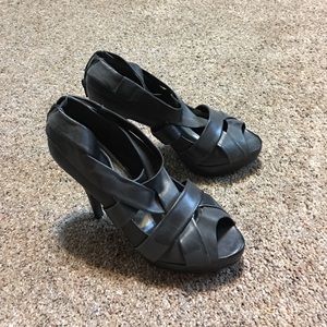 INC International Concepts black heels, size 9