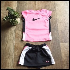 Nike Girls Tee and Skort Outfit