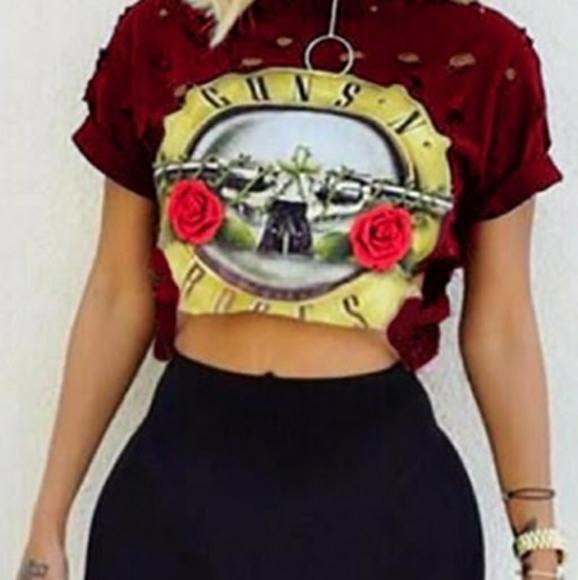 NEW! GUNZ N ROSES TEE - Picture 1 of 1