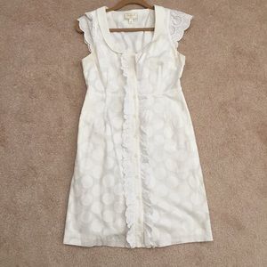 ⭐️ EUC Anthropologie White Eyelet Dress ⭐️