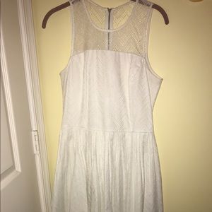 Armani Exchange white sleeveless dress
