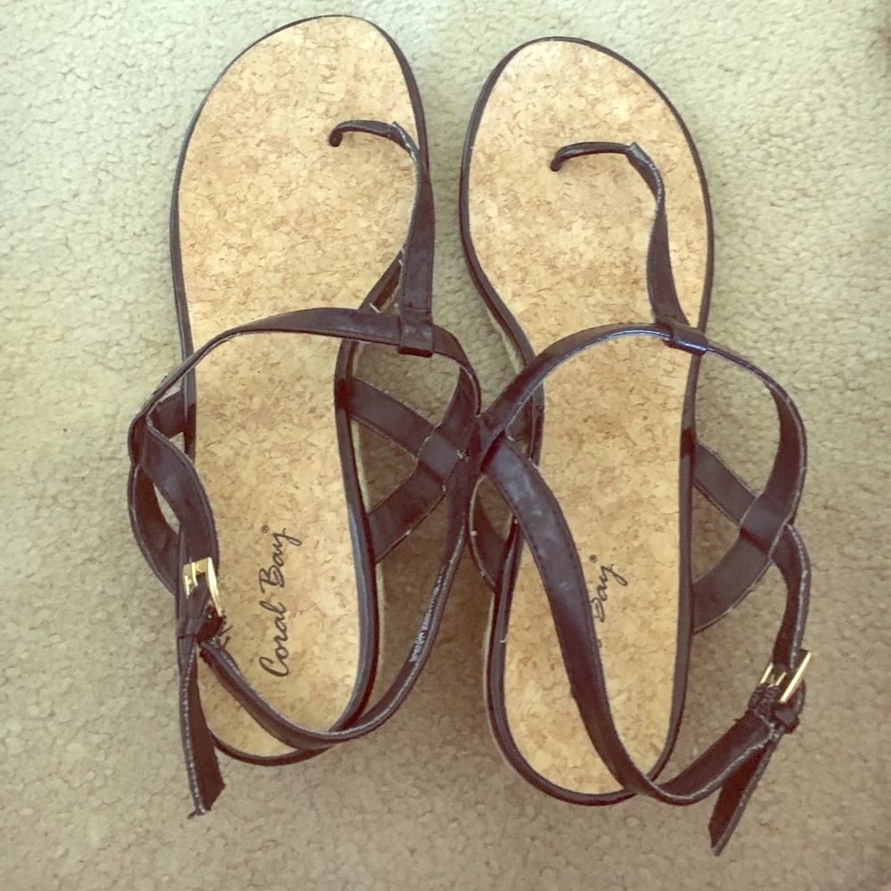 Coral bay black sandals