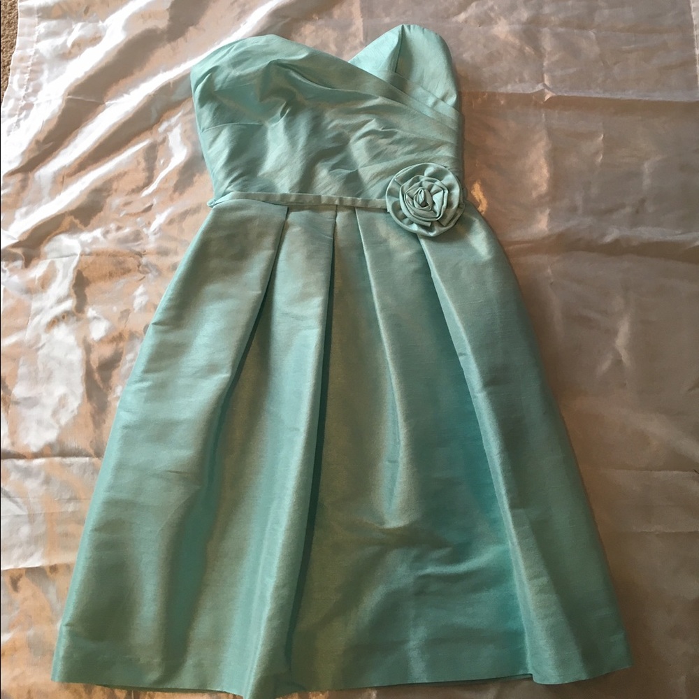 Alfred Sung light turquoise/seafoam color dress