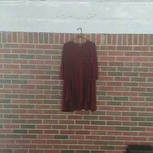A Burgundy dress