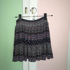 XS patterned skirt from Charlotte Russe