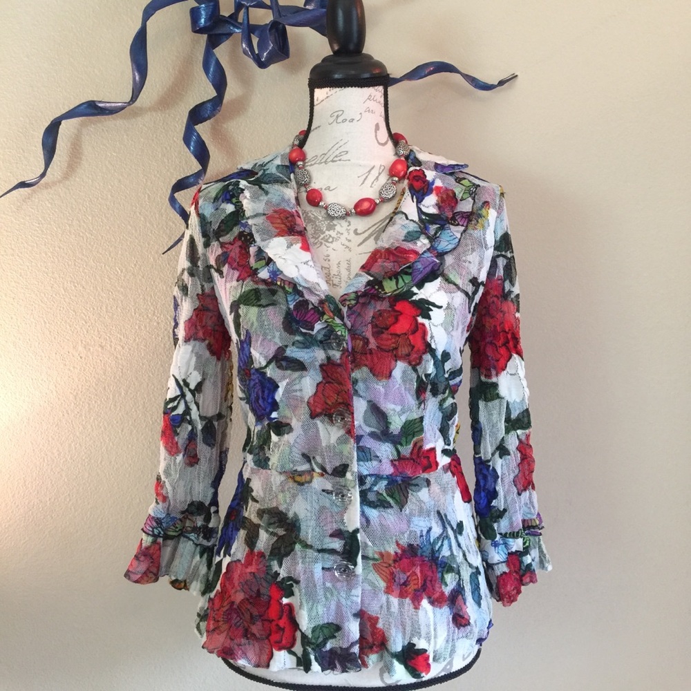 Passion Concept ❤️ Crushed Lace Blouse