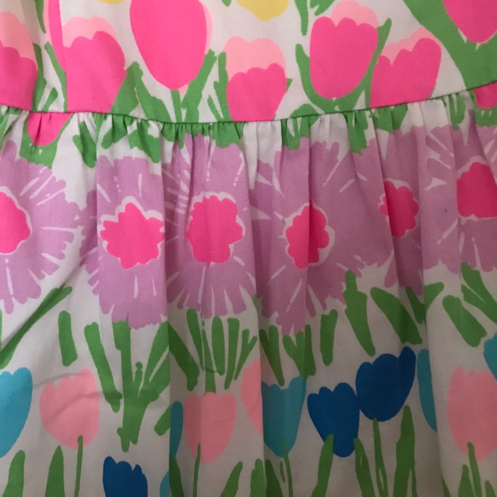 Lilly Pulitzer Floral Line Dance Dress - Picture 2 of 5