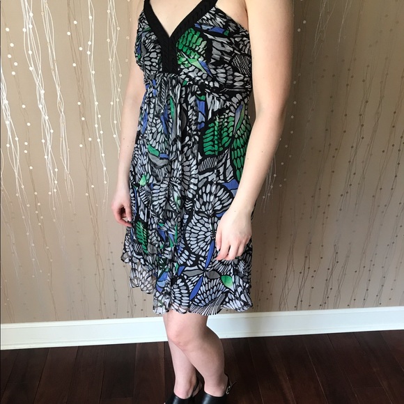 NWT Laundry by Shelli Segal Fern Multi Silk Dress - Picture 1 of 7
