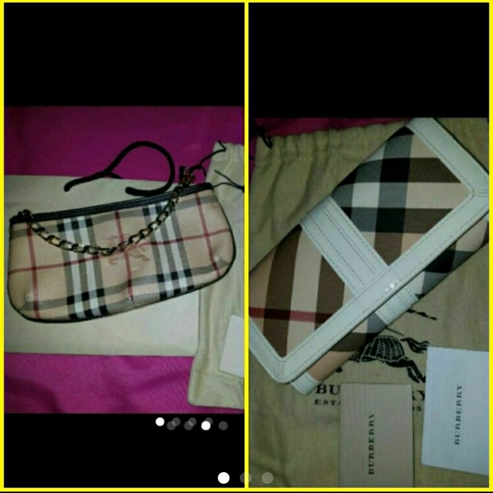 Burberry bundle (wallet and wrislet)