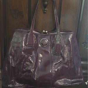 Purple Coach Bag