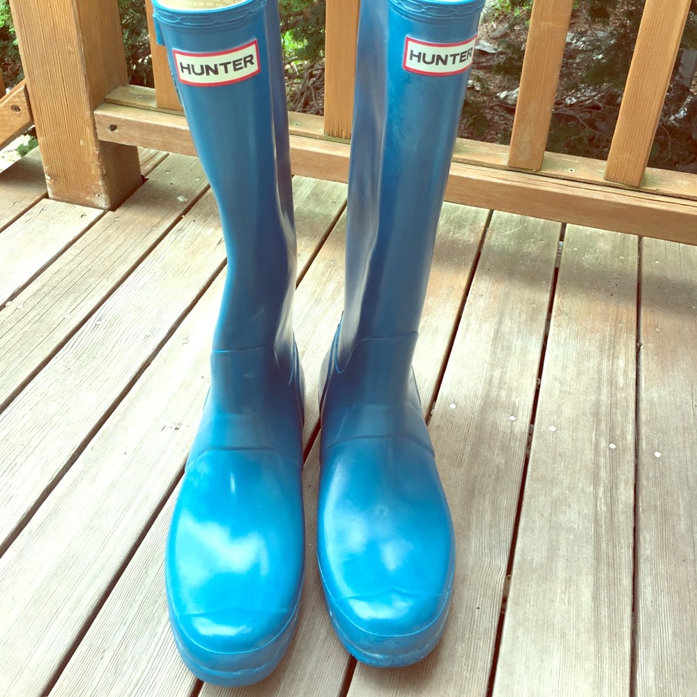 Hunter Tall Wellies Teal US 10 Women's UK 8