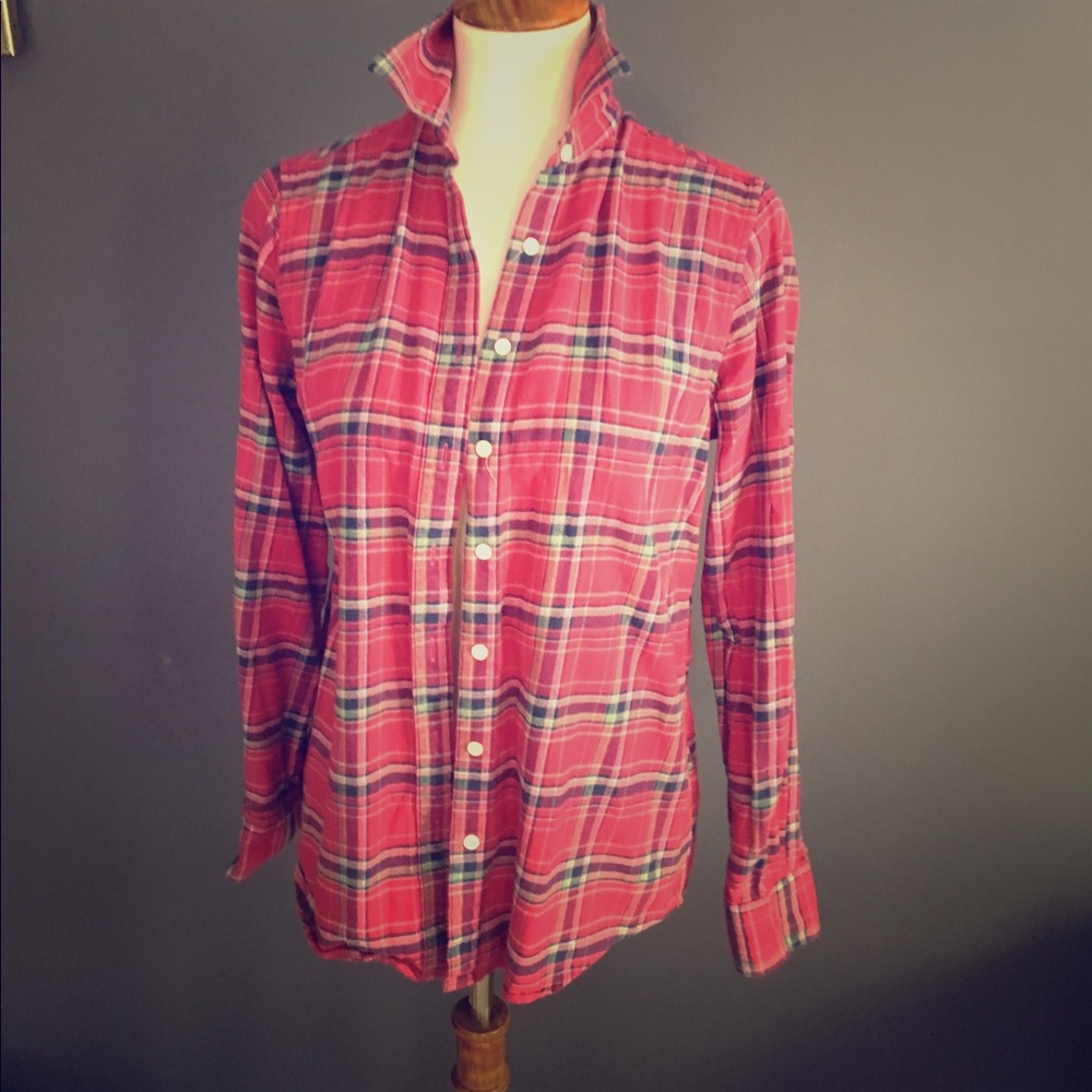Lands End flannel button down