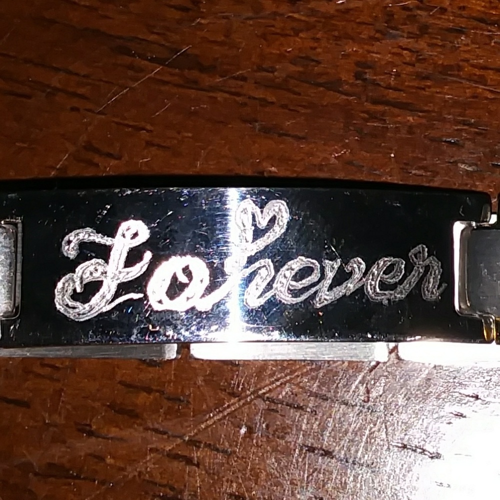Stainless steel forever bracelet