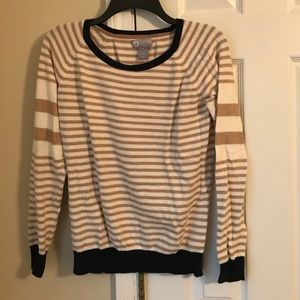 Cream and tan sweater