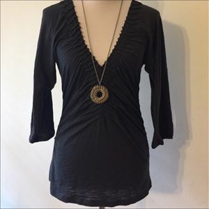 🎀Anthropologie Ett:twa gray not top medium