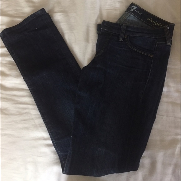 7 for All Mankind Straight Leg Jeans - Picture 1 of 1
