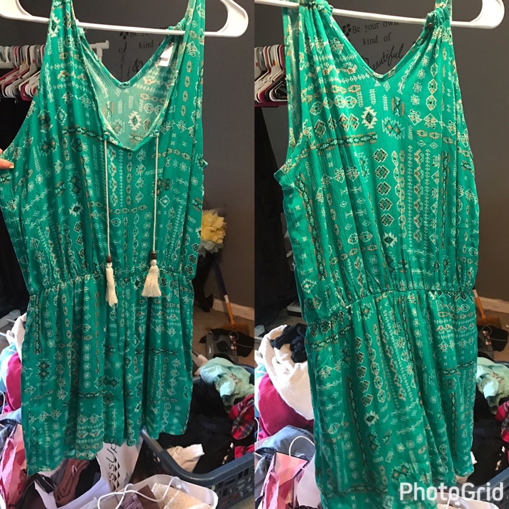 Green romper brand new