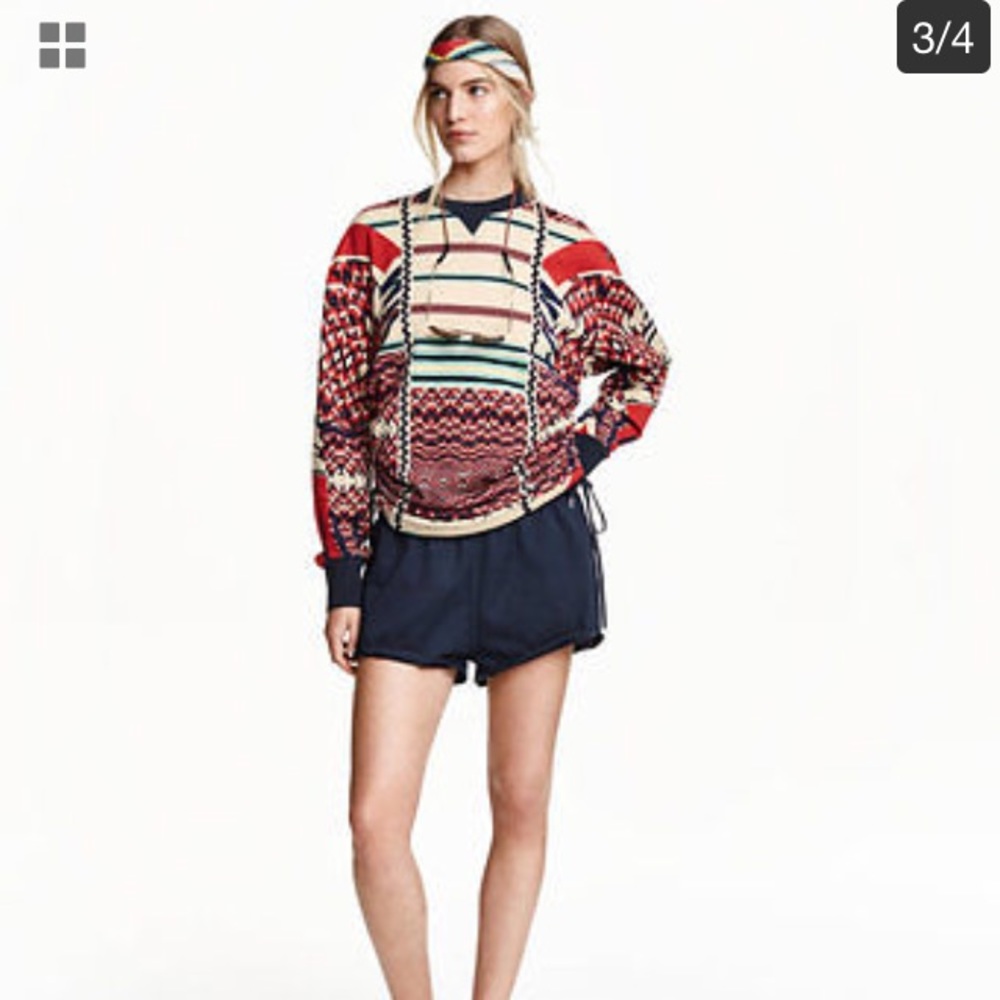 H&M Studio Jumper Sweatshirt w Drawstrings US 4
