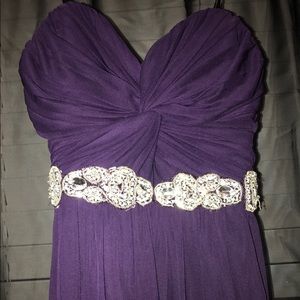 Eggplant prom dress, NWOT, never worn, strapless