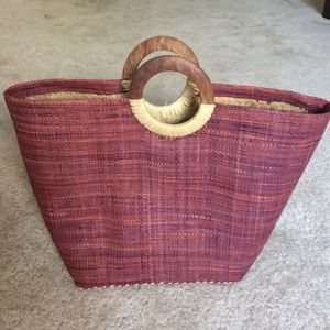 Bergundy Tote Bag