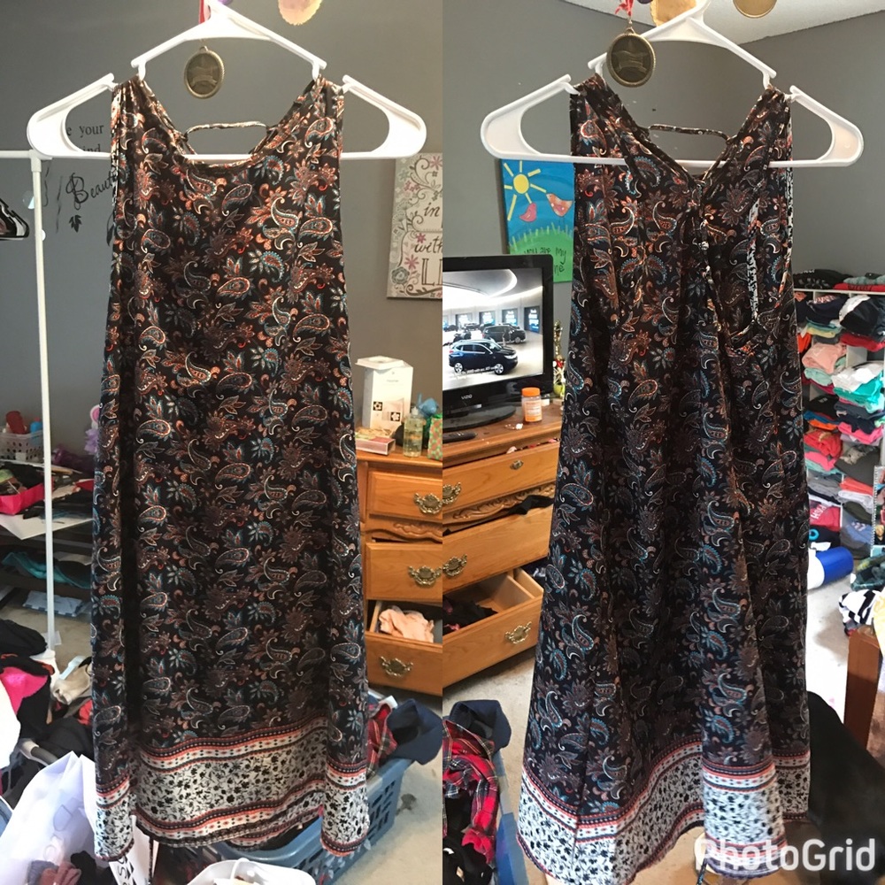 Mixed colors flowery dress!