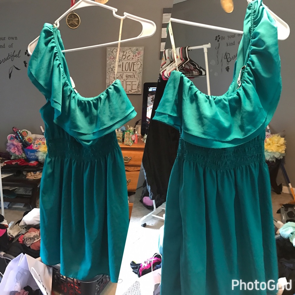 Jade one shoulder dress