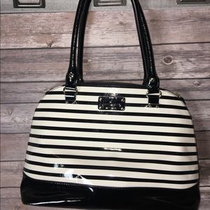 Large Kate Spade striped purse