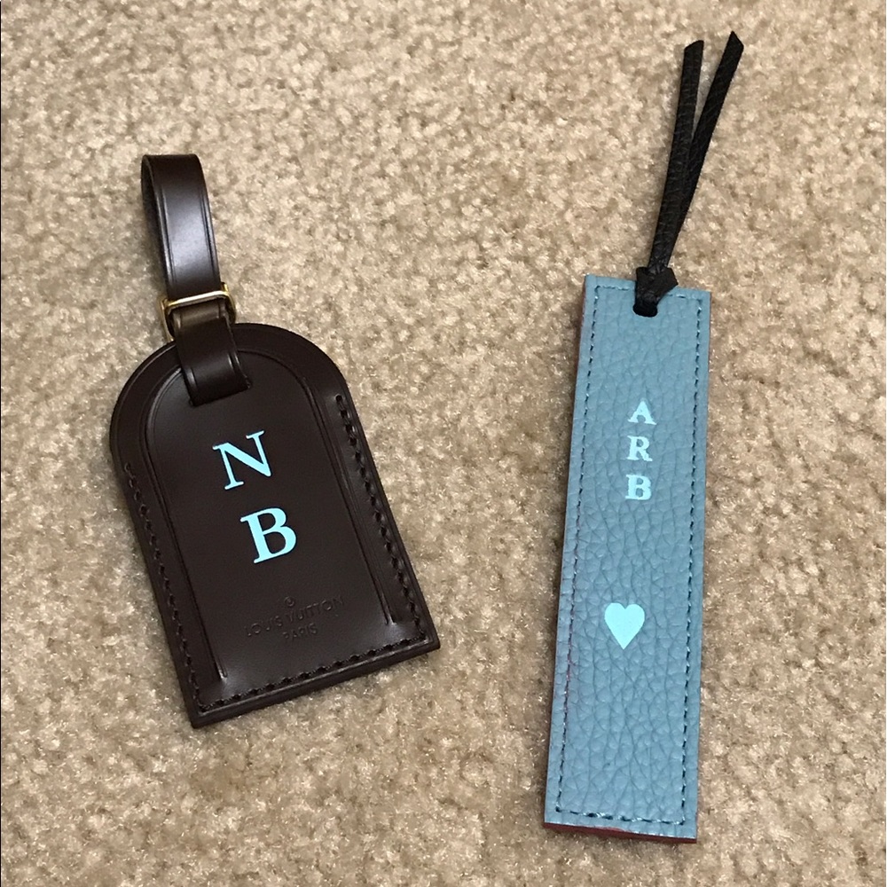 Louis Vuitton Luggage Tag and Bookmark