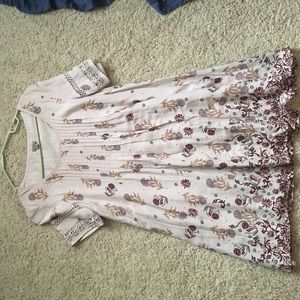 Urban Outfitters Ecote pintucked frock dress