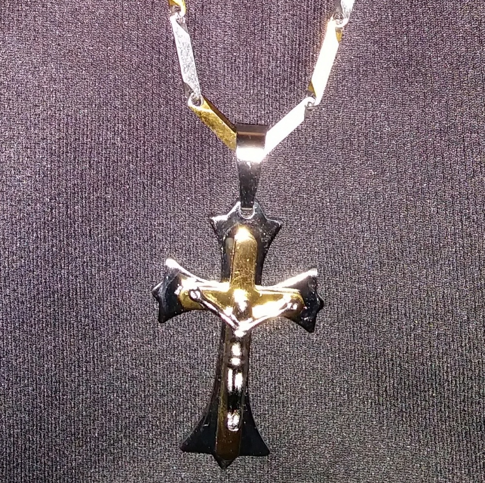Stainless steel cross & chain