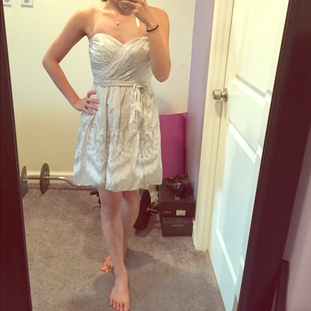 Express print dress with removable straps