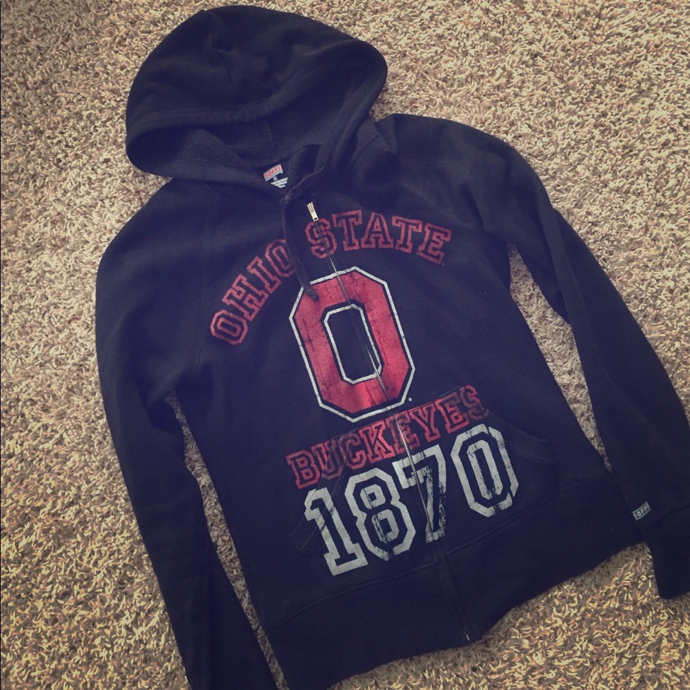 🏈OSU Ohio State Buckeyes zip hooded jacket