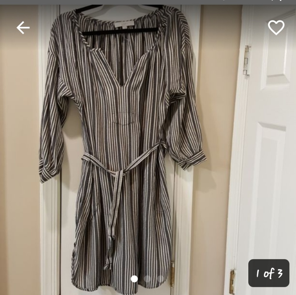 SOLD LOFT POCKET SHIRT DRESS