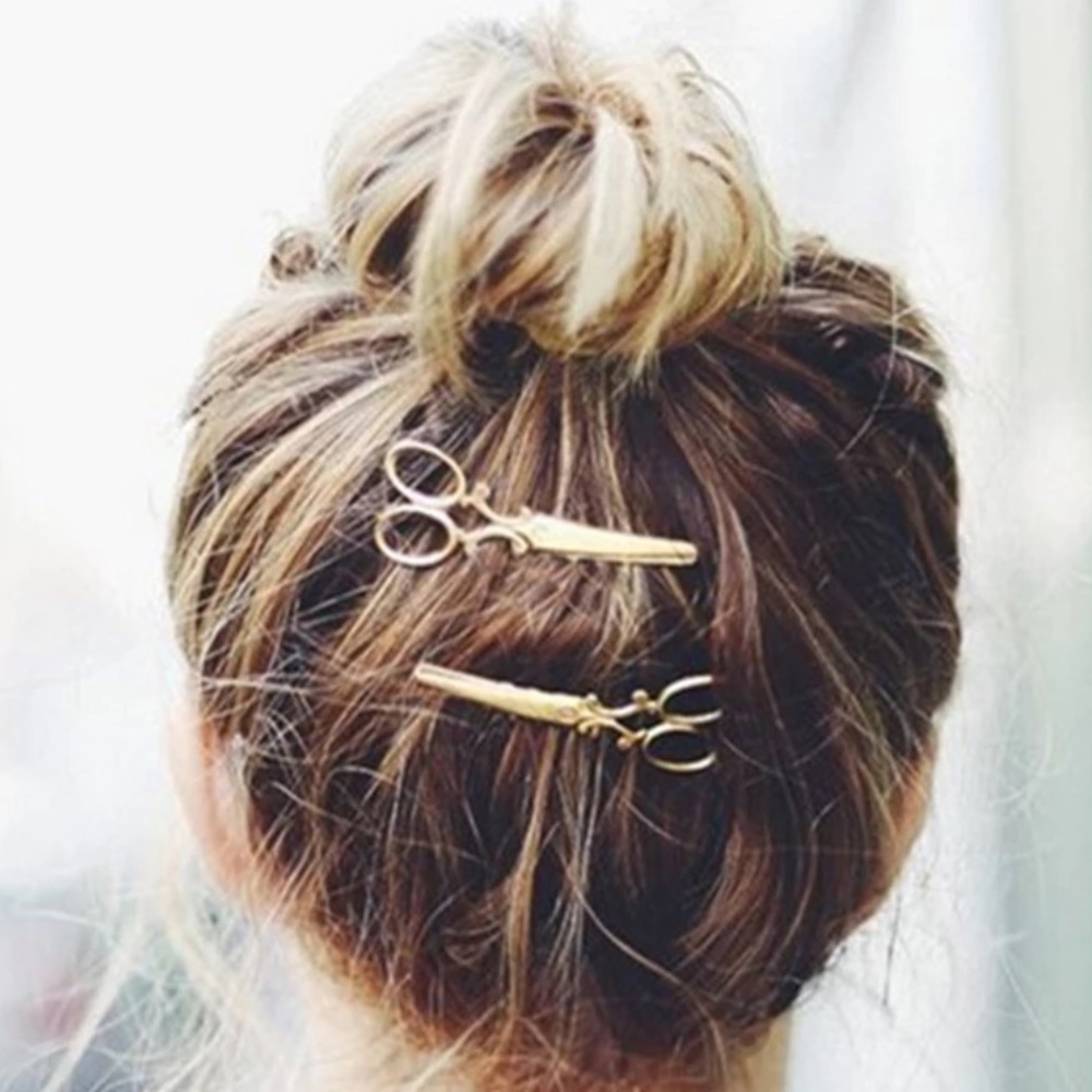 ✨Salon Pro scissors hair pin barrette clip